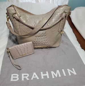 Brahmin purse and matching wristlet wallet
